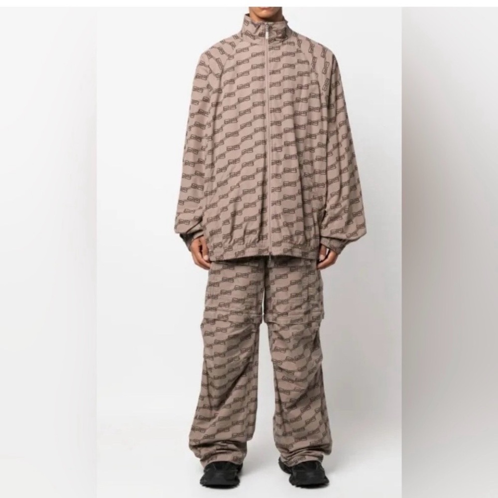 Balenciaga Unisex Mesh Jacket in Tan